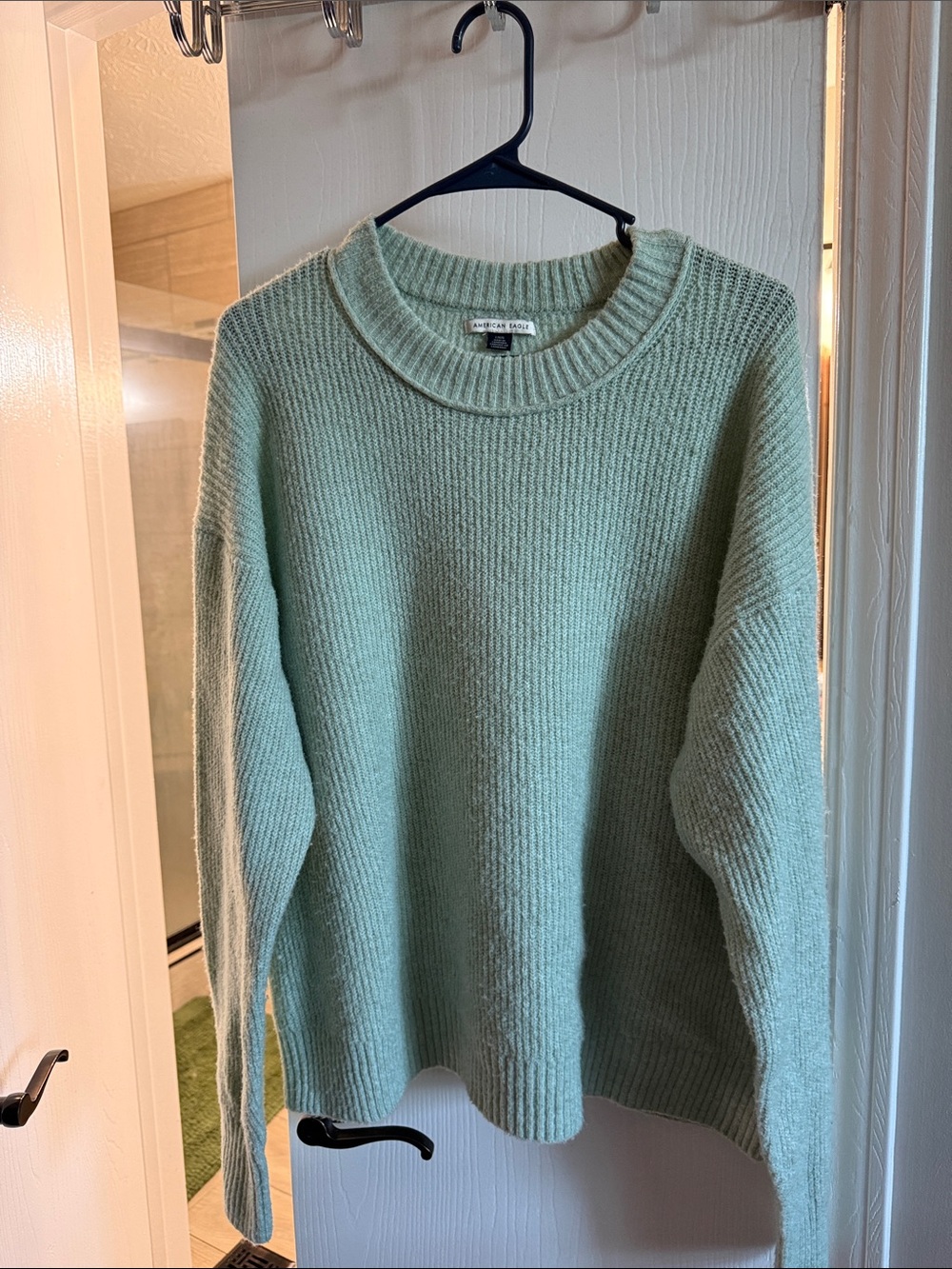 American Eagle Mint Green Crewneck Sweater - Soft Knit